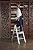 Hasegawa Ladders SJ2.0-3WH Slim Step Stepladder, White