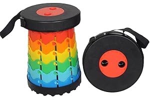 Rainbow Collapsible Stool: Foldable Versatility for Every Adventure