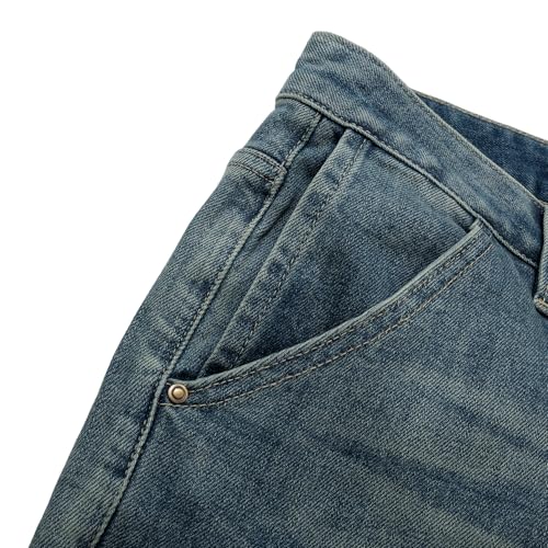 Men's Jeans Pants Hip-Hop Motorcycle Style Slim Fit Small Leg Denim Pants4