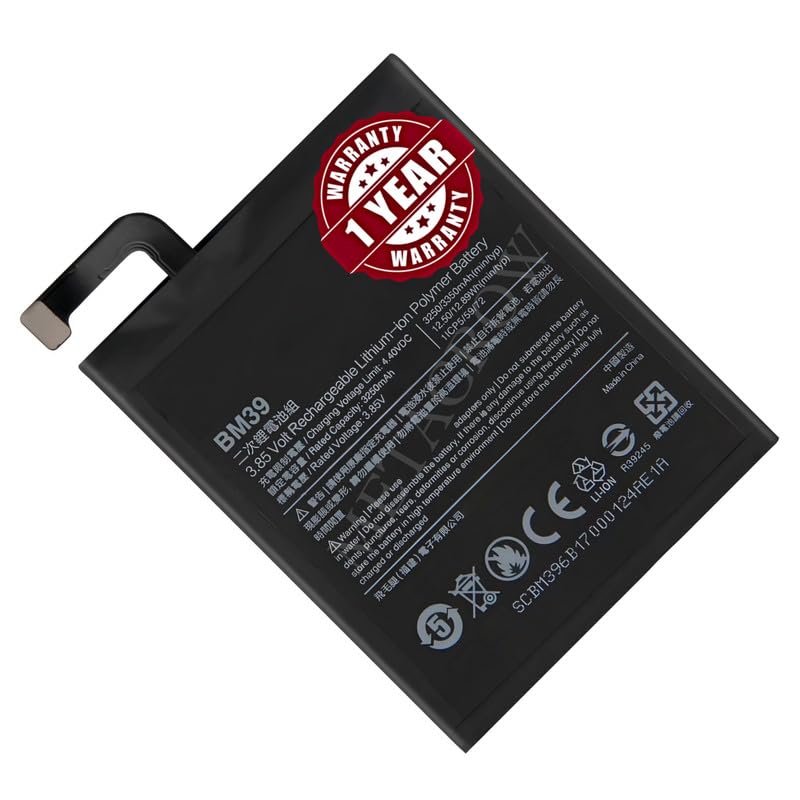 Image of Original BM39 Battery Compatible for Xiaomi Mi 6 (MCE16) - (3350mAh) - 1 Year Warranty JK1