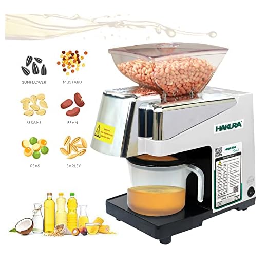 HAKURA H2O-2B Comfort Oil Extractor Oil Maker Press Machine For Home 560 Watts (White)