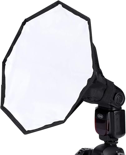 Difusor octogonal Softbox, 11.8 in universal Softbox Octogonal Speedlite, cámara digital portátil externa Speedlite Flash difusor luz softbox