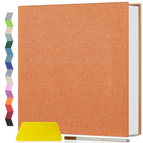 Popotop Photo Album Self Adhesive Scrapbook Album for 4x6 5x7 8x10 Pictures DIY Photo Book as Scrapbooking Supplies Kits, Birthday Gifts for Women Mom Wedding Baby Family Travel