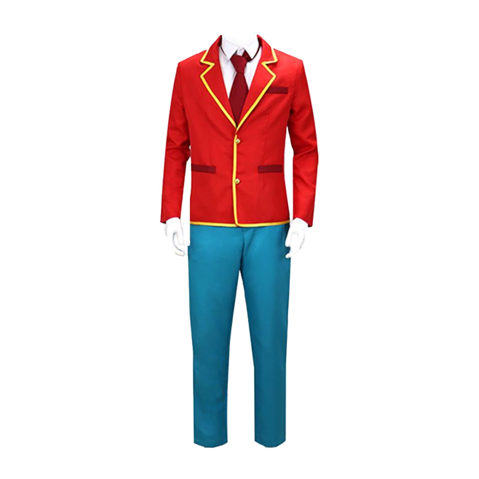 LTAKK Anime Kiyotaka Ayanokouji Japanese School Uniform Classic Classroom Cosplay Costume for Halloween Carnival Redblue S