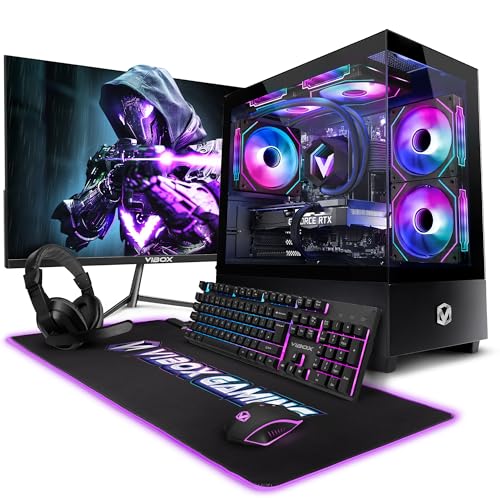 Vibox IV-178 Gaming PC Bundle • AMD Ryzen 7 5700X 4.6GHz • Nvidia RTX 5060 8GB • 16GB RAM • 1TB SSD • Windows 11 • 23 Monitor • WiFi