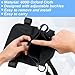 XLIUAX Crutch Bag, Portable Crutch Storage Organizer with 2 Pockets Lightweight Crutch Accessories Storage Pouch for Underarm Crutches Phone Wallets Keys Water Bottle Lipstick Glasses