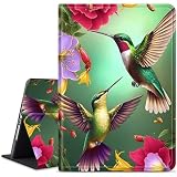 Dikoer for Samsung Galaxy Tab S5e 10.5 Inch 2019 (SM-T720/T725/T727) Tablet Case, Multiple Viewing Angles & Kickstand Back Case Drop Protection Smart Cover, Hummingbird Flower Green