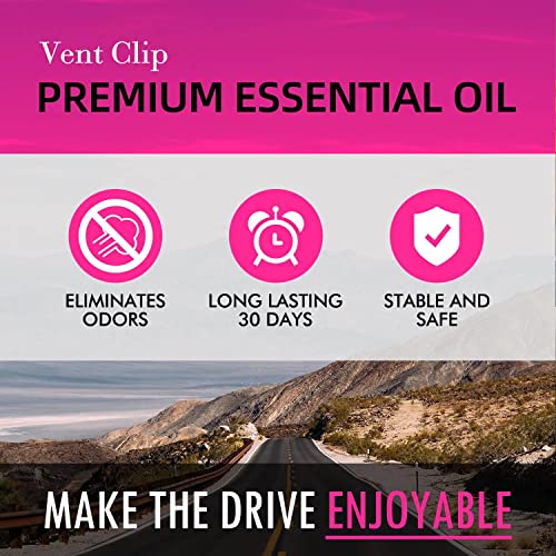 Wleafj Car Air Freshener Vent Clip For Women And Men, 3 New Car And 3 Honey Peach Scents, 4Ml Each, Long Lasting Automotive Air Fresheners Vent, Up To 180 Days Car Odor Eliminator, 6 Count #TOP1