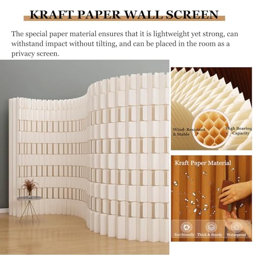 Cloison de séparation rétractable kraft 2x2m - 5