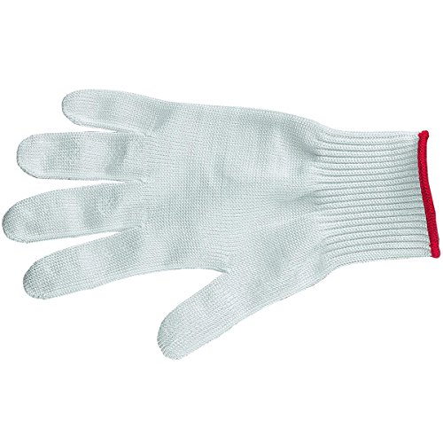 Victorinox Gant de protection souple professionnel pour main de couteau, Gant de travail, Couper en sécurité, Gastronomie, S, blanc