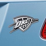FANMATS NBA Oklahoma City Thunder Chrome Team Emblem , 1.8'x3.2'