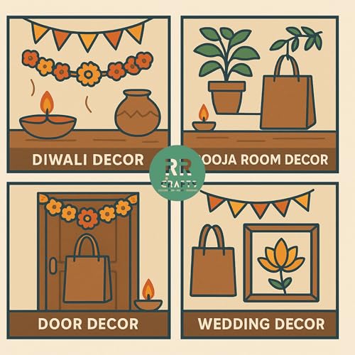 Image of torans for Entrance Door, Flower Hanging for Home Decor| Lotus Hanging for Decoration with Pink Roses & Lotus,Thoran,Bandhanwar for Main Door Diwali Decoration,Size 37 to 41 Inch