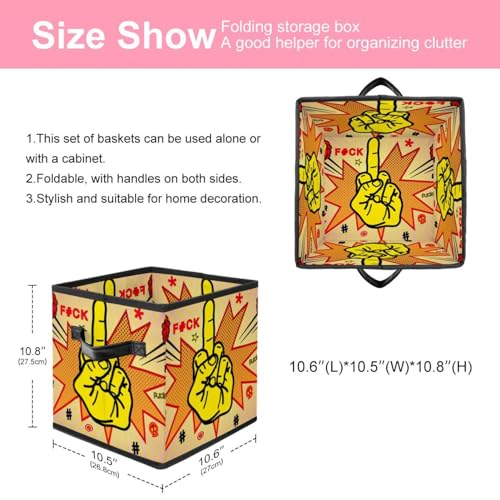 Panier de rangement cube pliable pour éliminer le désordre