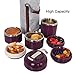 HOMESPON Cute Lunch Box Insulated Lunch Bag Bento Box Food Container Storage Boxes With Spoon For Adults Office Camping (3 Tiers(wine)) …