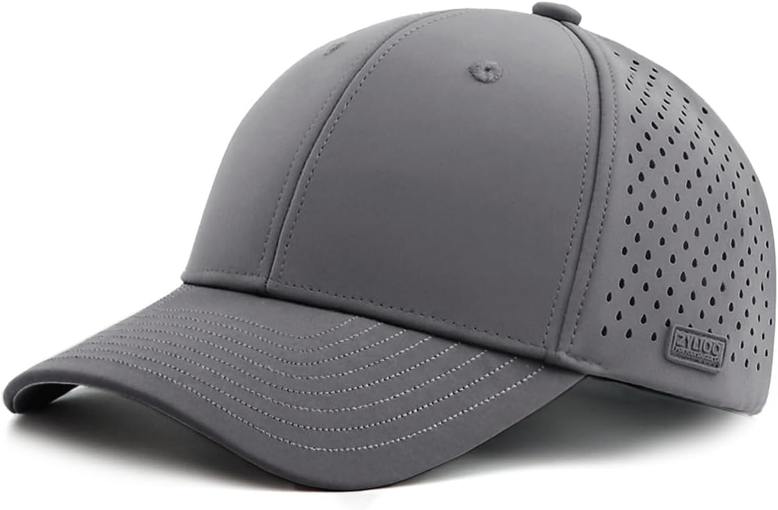 Zylioo Oversize XXL Baseball Mesh Cap,Extra Large Laser Cut Cap,L M S Trucker Hat,Quick Dry Summer Cooling Golf Cap