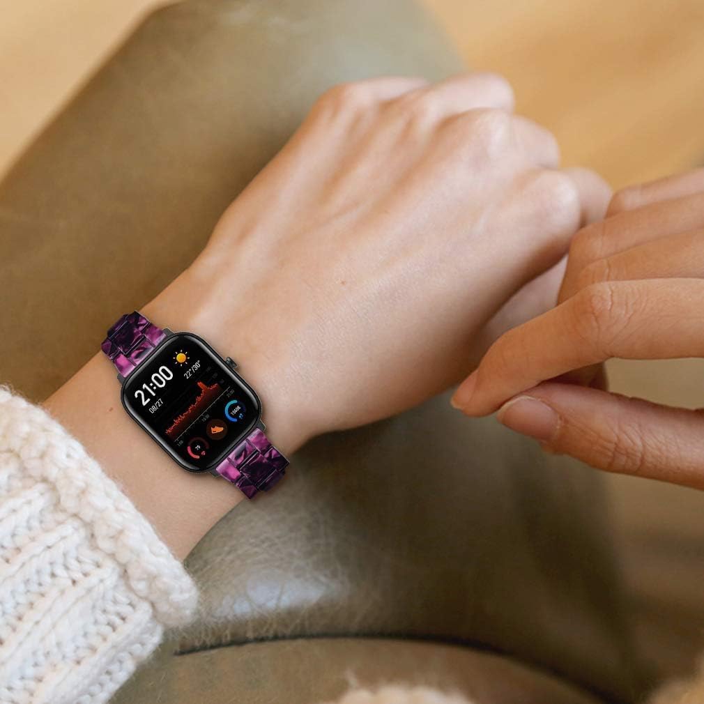 FitTurn Compatible with SOUYIE P99/Jugeman P99/CASCHO P98/ZOSKVEE P95/Togala P99 Smart Watch Band, Adjustable Resin Watch Band Replacement Wristbands Bracelet for P99 Watch Band