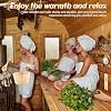 4 Pcs Sauna Accessories Set Include Wooden Sauna Bucket (With Plastic Liner) with Ladle 2 in 1 Thermometer Hygrometer Hourglass Timer Kit for Steam Room Bathroom, 4L (1 Gallon) Water Capacity