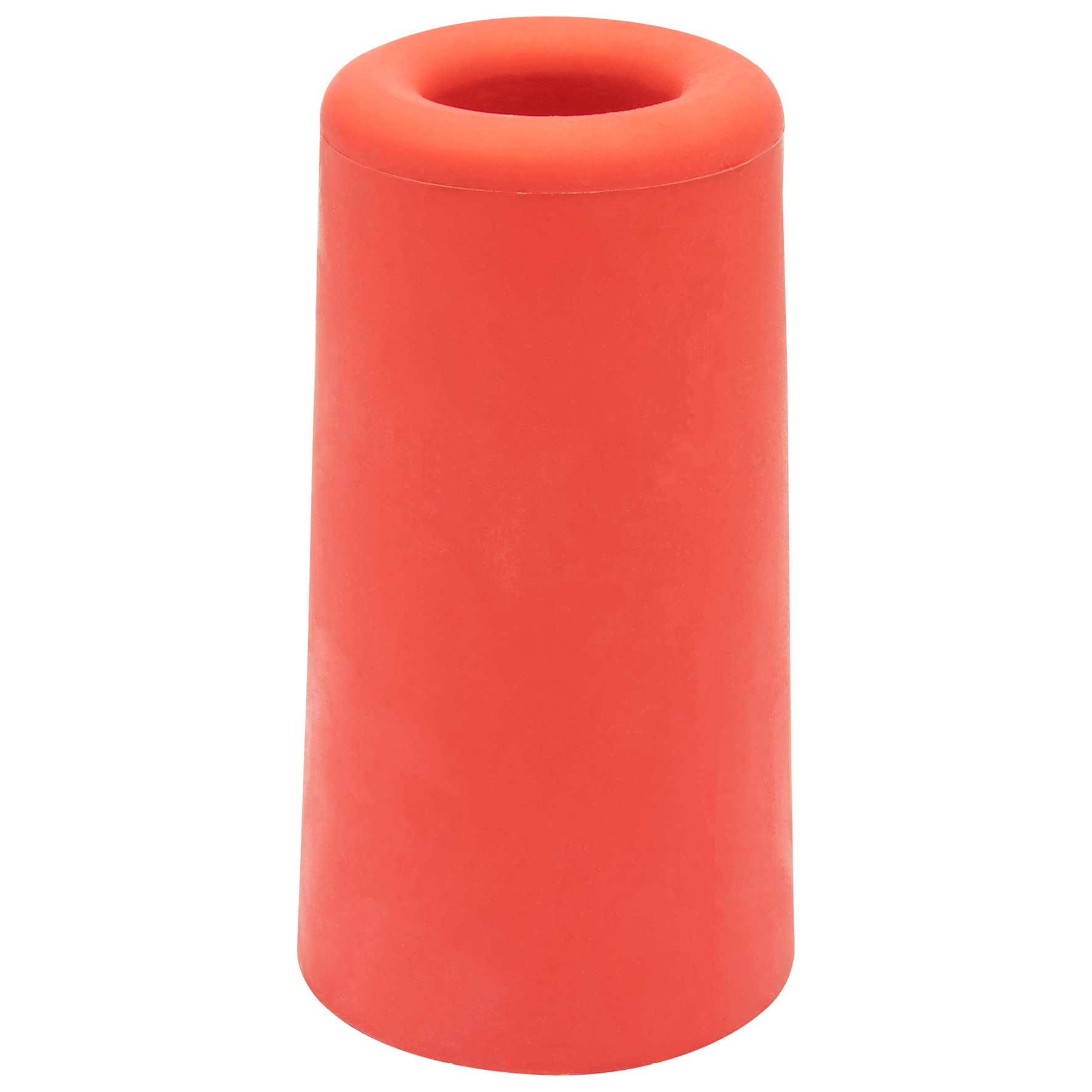 Wagner Doorstop Volcano Big - Ø 40 x 73 mm, red Retro Style Buffer Made of Solid Rubber, to be Screwed on Floors or Walls - 15207121