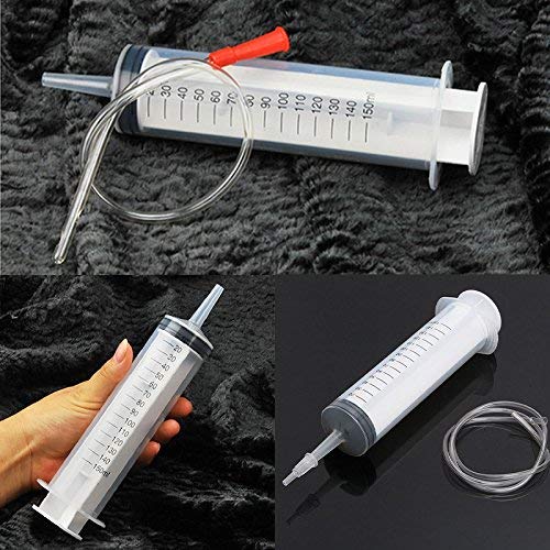 150Ml Syringe, Syringe For Liquid, Syringe With Tube, Sterile And Individually Sealed, Easy To Use And Clean, Suitable For Oil, Watering Plants, Refilling Large Syringe Without Needle. #TOP1