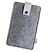 Produktbild Davii Handy Filztasche für Samsung Galaxy S8 Plus / S9 Plus / S10 Plus, Schutztasche Robust, Handytasche mit Band Knopf, Rundumschutz, Etui weich Dealbude24 - XL Hell Grau