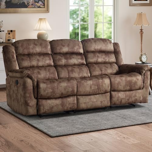 EBELLO Reclining Sofa for Living Room, Extra Wide Modern Overstuffed