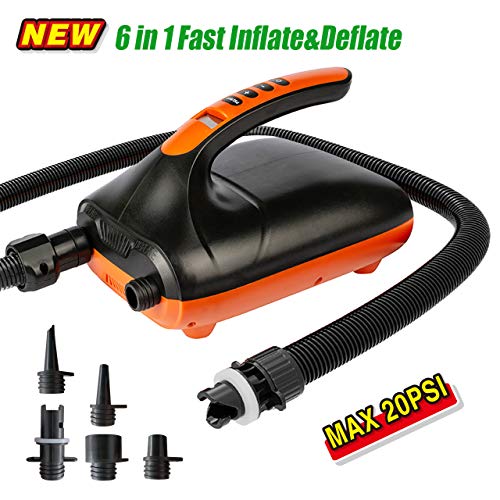 Tuomico Max 20 PSI SUP Electric Air Pump with Dual Stage Inflation