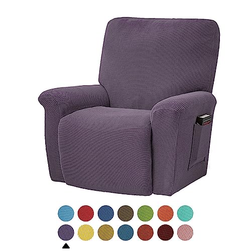 FANSU Housse de Fauteuil Relax Extensible Couleur Unie Jacquard Housse de Fauteuil Relax Inclinable...