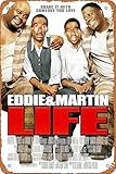 Eddie Murphy Life Movie Poster Retro Tin Sign Vintage Look Metal Sign for Bar Office Home Wall Decor Gift 12 X 8 inch