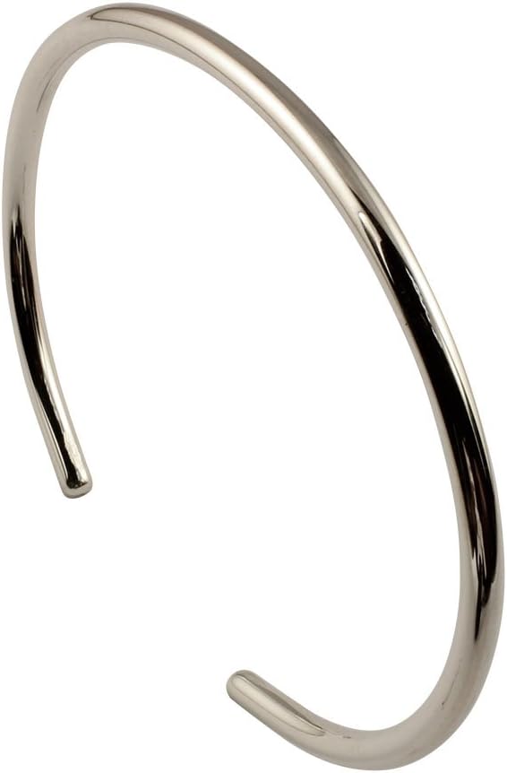 Arfasatti Solid 925 Sterling Silver Bangle Smooth Handmade in Italy