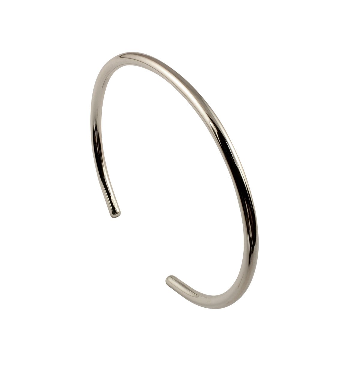 Arfasatti Solid 925 Sterling Silver Bangle Smooth Handmade in Italy