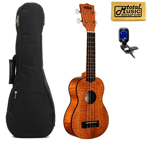 Kala Soprano Exotic Mahogany Ukulele, KA-SEM, Includes TMS Polishing Cloth, Padded Gig Bag and Profile Digital Clip-On… - Les Beatles, Paul McCartney, John Lennon, RIngo Starr, George Harrison Kala Soprano Exotic Mahogany Ukulele, KA-SEM, Includes TMS Polishing Cloth, Padded Gig Bag and Profile Digital Clip-On…