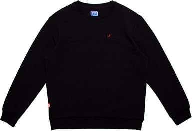 Amazon.com: Suéter de cuello redondo de color liso bordado suelto de manga  larga sin capucha para hombre : Ropa, Zapatos y Joyería