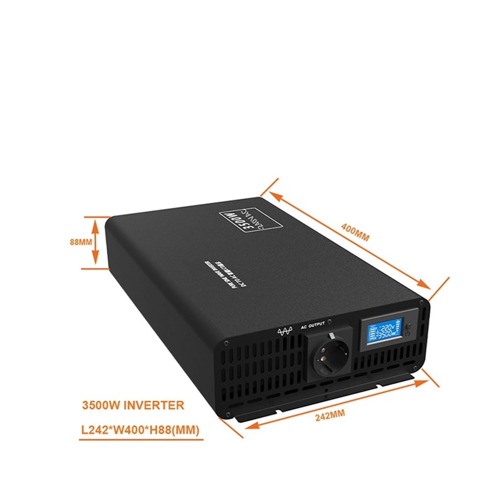Inversor de onda sinusoidal pura fuera de la red de 3000W, 3500W, 4000W, 12V, 24V, 36V, 48V, 60V, 72V, 84V, CC a 110V, 220V, CA(3500W 50HZ,48V(40-60VDC_220VAC)