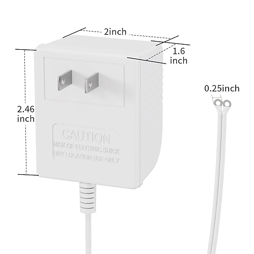 Miniatura 9 de Timbre de puerta de 26 pies Transformador 18V500mA Adaptador de corriente para timbre de video Ring Nest Eufy Wyze Arlo Timbre de puerta inalámbrico