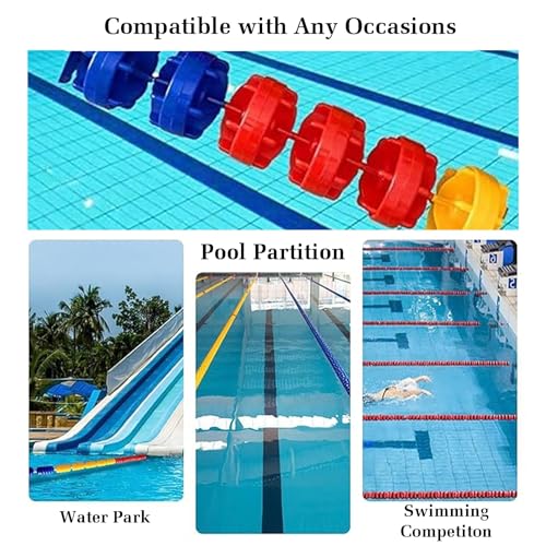 Corde de séparation de sécurité pour piscine pour empêcher l'accès aux zones profondes