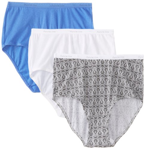 Fruit Of The Loom Donna 3 Paia Slip Classici In Cotone Originale - Multicolore