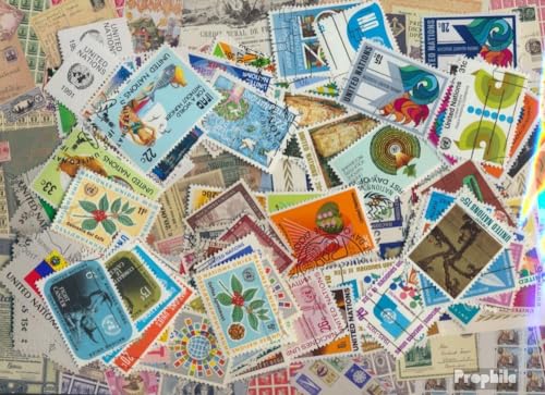Timbres Nations Unies New York 150 timbres divers de collection philatélique
