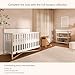Dream On Me Owen 5-in-1 Convertible Full-Size Baby Crib in Vintage White Oak, GreenGuard Gold & JPMA, Converts to Toddler, Day, & Full-Size Bed Non-Toxic Paint, Safe Sleep Environment