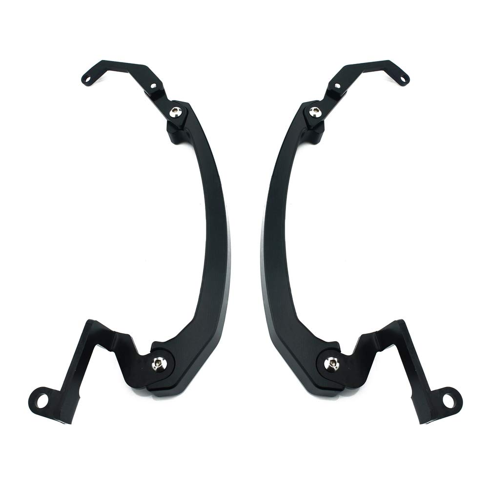 Posteriore Maniglione Passeggero Sedile Passeggero Passeggero Mano Grab Rail Maniglia Per Yama' MT-07 MT07 FZ-07 2014 2015 2016 2017 Sedile Passeggero Manubrio (Black)