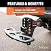 CURT 45907 Adjustable Pintle Hitch Combination, 2-Inch Receiver, 6-Inch Drop, 2-5/16-Inch Ball, 13,000 lbs