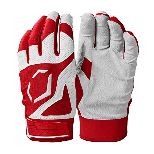 Gant de frappeur EvoShield Srz 1 rouge avec paume antidérapante haute protection