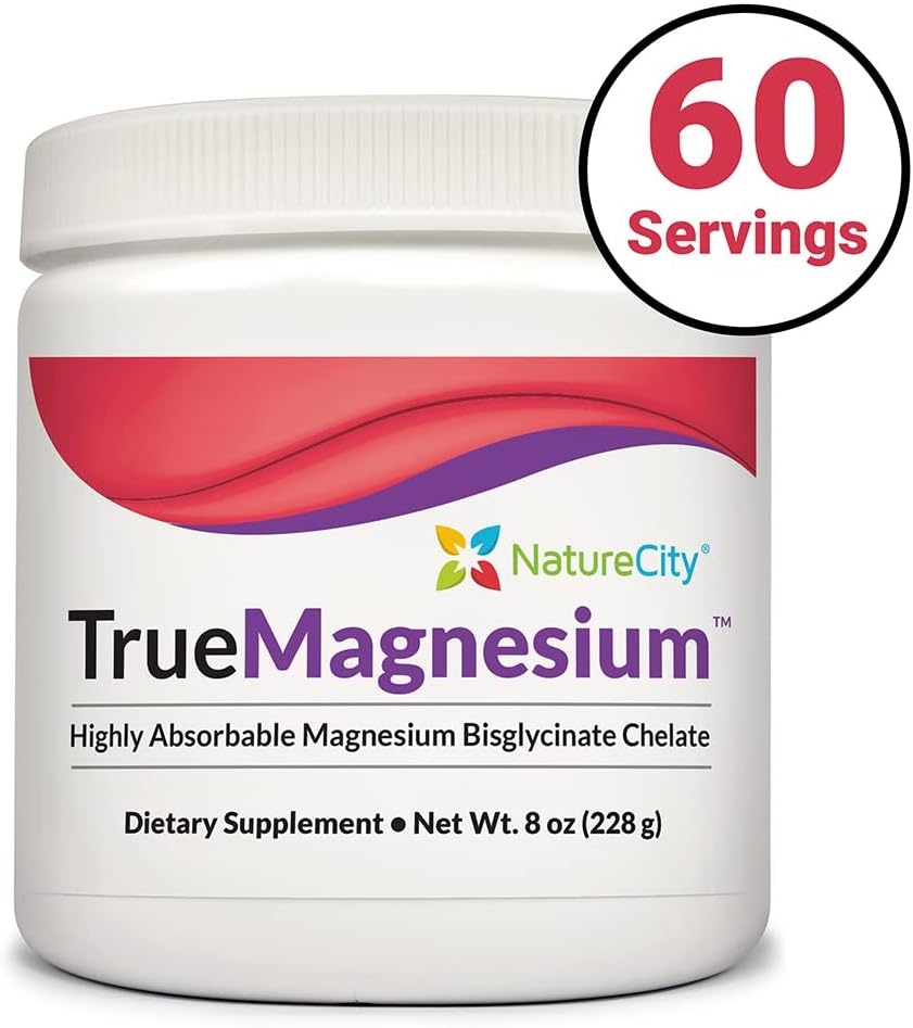 NatureCity TrueMagnesium Highly Absorbable Magnesium Bisglycinate Chelate