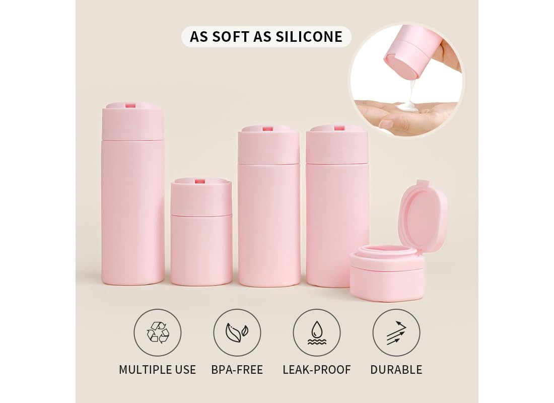 Sprigold 5 Pack Brief and Fashion Travel Bottles TSA Approved - Image 4