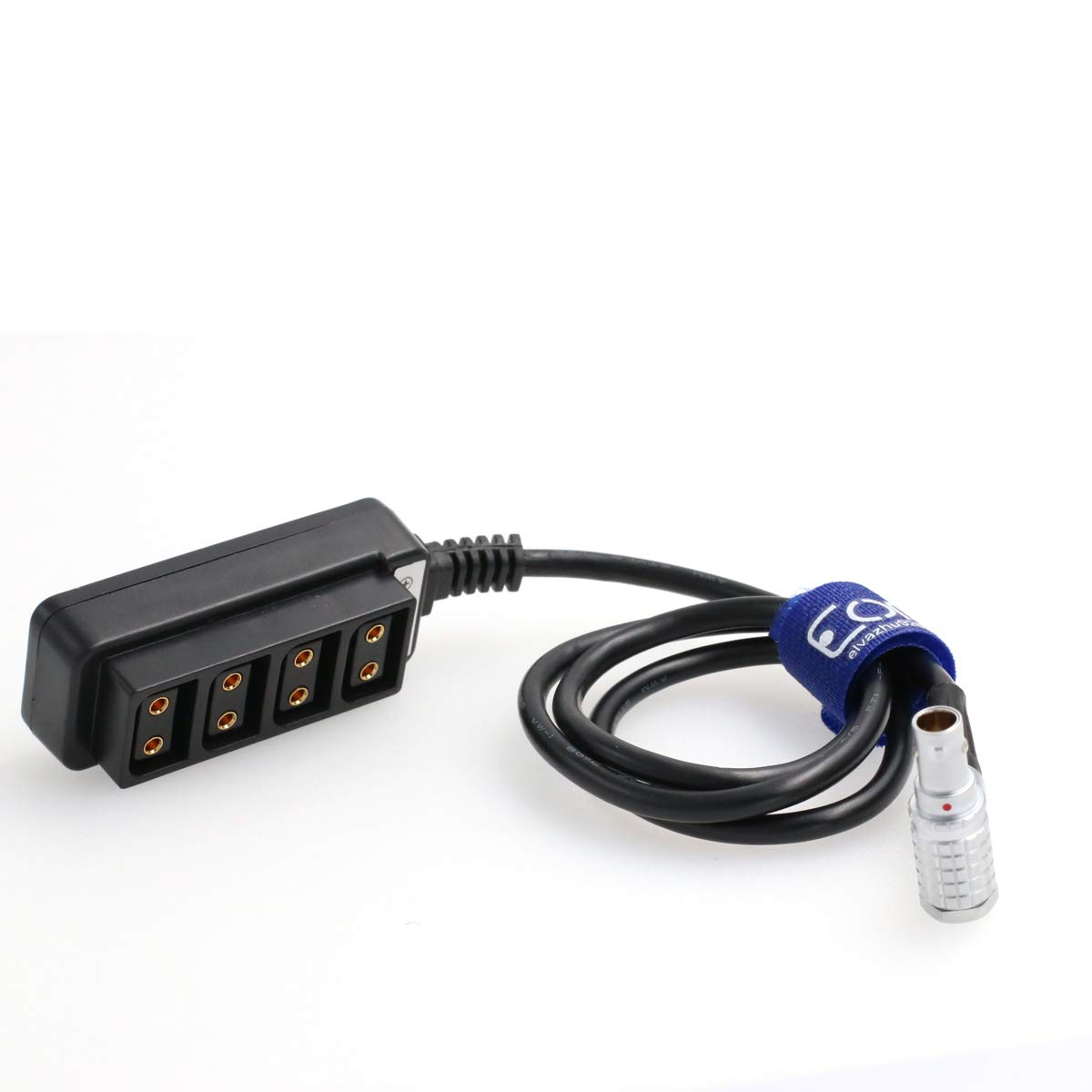 Kąt prosty męski 2-stykowy na 4-portowy adapter koncentrator rozdzielacz kabel zasilający do ARRI ALEXA