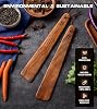 12 inch Teak Wooden Spatula for Cooking, Small Wood Flipper, Egg Scraper, Flat Wood Turner, Multipurpose Wooden Cooking Utensils, Spatulas Spoons Perfect for Flipping, Scraping & Turning, Set of 2 #1