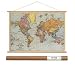 Cavallini Papers Stanford's World Map Vintage Style Decorative Poster & Hanger Kit, 28" x 20"