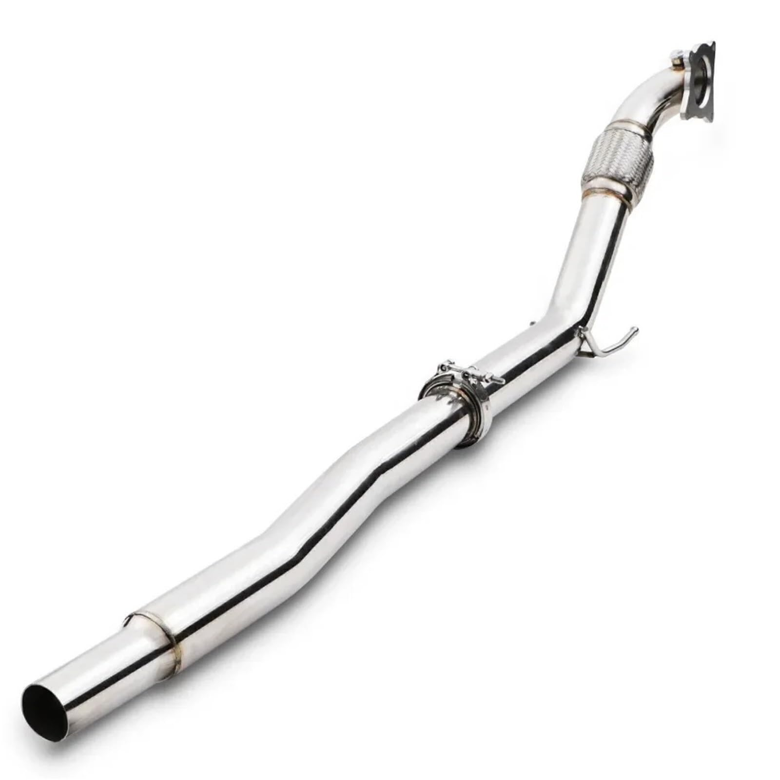 Punta Scarico Auto PER VW PER GOLF MK5 MK6 PER SCIROCCO 2.0 PER GTI SCARICO INOX 3" DE CAT DECAT DOWNPIPE Coda Marmitta Auto