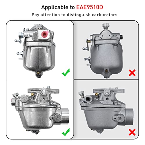 EAE9510D Carburetor For Ford 600 620 630 640 650 660 700 740 800 820 840 850 860 900 950 960 NAA Tractor With Marvel-Schebler TSX580 Carb 134 Cubic Inch Engine Replace B4NN9510A 0-13880