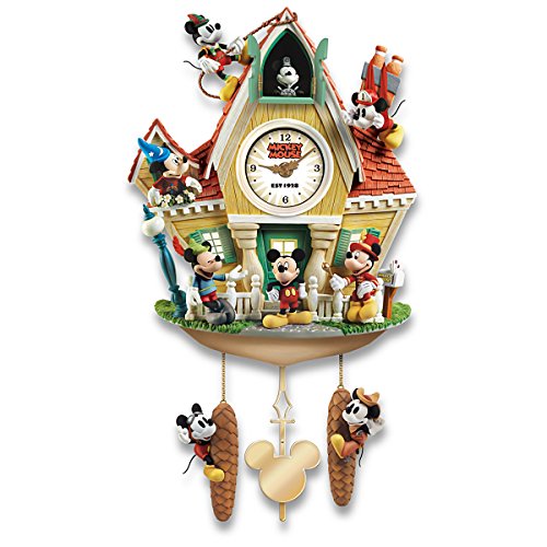 The Bradford Exchange Disney Mickey Mouse Through The Years Cuckoo Clock With Lights Music And Motion #TOP2