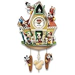 The Bradford Exchange Disney Mickey Mouse Through The Years Cuckoo Clock with Lights Music and Motion - Image 3